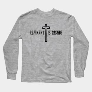 Remnant Is Rising (with cross) Long Sleeve T-Shirt